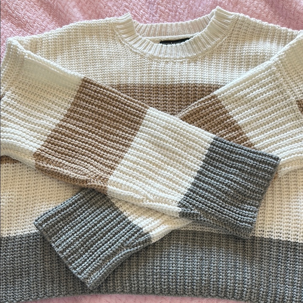 Colorblock Knit Sweater